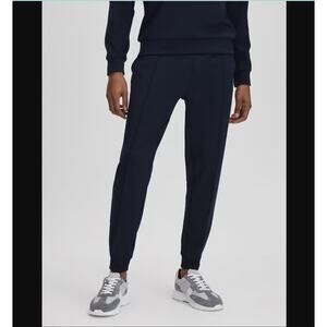 NWT REISS x CASTORE Carter Jersey Tapered Joggers in Midnight Navy Size Large